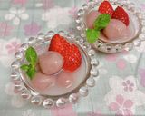 子供と一緒に♡いちご白玉ミルク♡ひな祭り作り方6写真