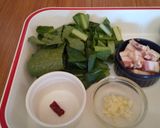 小松菜と茄子のペンネアラビアータ作り方1写真
