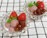 子供と一緒に♡いちご白玉ミルク♡ひな祭り作り方7写真