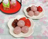 子供と一緒に♡いちご白玉ミルク♡ひな祭り作り方8写真