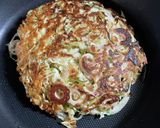 米粉で作る！あるものでお好み焼き作り方5写真