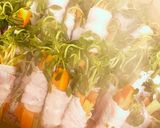 豚肉の野菜巻き蒸し作り方2写真
