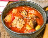 腸活•美肌に♡豚肉と野菜の具だくさんトマトスープ作り方5写真