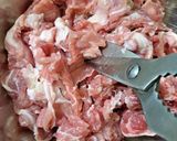 豚こま&もやし&チーズで変わりメンチカツ作り方1写真