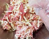 豚こま&もやし&チーズで変わりメンチカツ作り方4写真