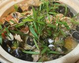しじみと豚肉、野菜の春雨蒸し作り方6写真