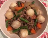 牛肉と里芋のシンプル煮物♪作り方5写真