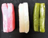 10分でひな祭り三色菱餅風ういろう作り方2写真