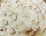 鶏肉のリゾット風雑炊サラダ盛り作り方3写真
