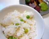 うすいえんどう(グリーンピース)の豆ご飯作り方8写真