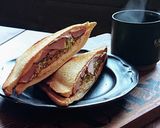 魚ニソ玉子のハニーケチャップホットサンド作り方10写真