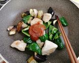 鶏もも肉と茄子の味噌炒め作り方5写真