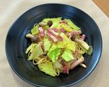 春キャベツとベーコンの和風ペペロンチーノ作り方7写真