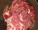 にんじんとキャベツの牛丼作り方2写真