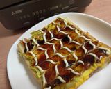 お好み焼き風？オープンオムオープンサンド作り方7写真