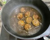ほうれん草と肉団子！甘酢餡かけ(母の味)作り方13写真