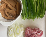 生姜醤油でメンマとピーマンの炒め作り方1写真