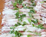 一口で美味しい【豚巻きの茄子マヨチー盛り作り方2写真