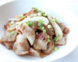 簡単美味しい【豚とエシャレットの醤油炒め作り方5写真