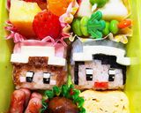 パパ奮闘キャラ弁　☆ちろぴの☆ マイクラ作り方4写真
