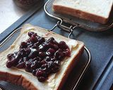 カフェ風★チーズあずきバターホットサンド作り方2写真