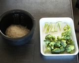 【無骨】ブロッコリーマヨ炊き込みご飯作り方1写真