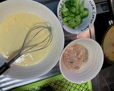 鮭中骨缶とブロッコリーのクリームパスタ作り方7写真
