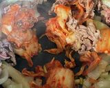 万能焼肉のたれで牛肉キムチ丼作り方2写真