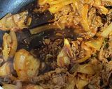万能焼肉のたれで牛肉キムチ丼作り方3写真