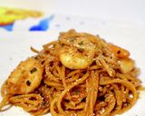 暗殺者のパスタinガーリックシュリンプ作り方8写真