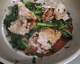 減塩 豚と春菊のにんにく醬油炒め作り方4写真