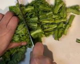 菜の花の醤油麹胡麻和え作り方1写真