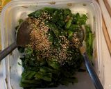 菜の花の醤油麹胡麻和え作り方5写真