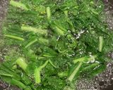 菜の花と豚肉のカレーマヨ炒め作り方3写真