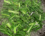 菜の花と豚肉のカレーマヨ炒め作り方3写真