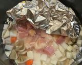 大豆、根菜、鶏モモの出汁煮作り方4写真