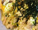 材料３つ●あまから豚玉子丼作り方4写真