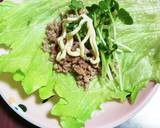 レタスとひき肉巻き巻き～♪簡単に出来る♡作り方3写真
