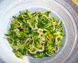 ご飯がすすむ☆かぶの葉のじゃこ炒め作り方4写真