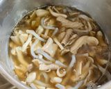 中味汁ときのこの和風スパゲッティ作り方3写真