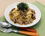 中味汁ときのこの和風スパゲッティ作り方4写真