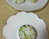 簡単ひな寿司☆枝豆とたくあん入りご飯で☆作り方3写真