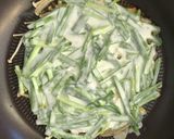 簡単♪米粉で和風ちぢみ／えのき茸作り方4写真