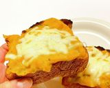 余った煮物で！カボチャとチーズのトースト作り方3写真