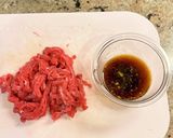 【楽めし】牛肉とアスパラの生姜醤油炒め作り方2写真