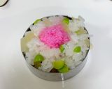 簡単ひな寿司☆枝豆とたくあん入りご飯で☆作り方5写真