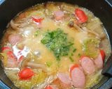 簡単!激ウマ!ウインナー白菜味噌チーズ鍋作り方8写真