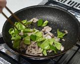 豚こまザーサイ炒め丼作り方2写真