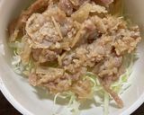 豚肉とタマネギの味噌焼き丼作り方6写真
