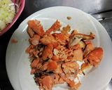 鮭の切り身と揚げ玉の混ぜご飯作り方1写真